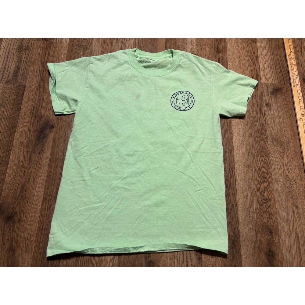 Puppie Love T-Shirt Unisex Small Mint Green Adult Sno-Cone Graphic Cotton Good